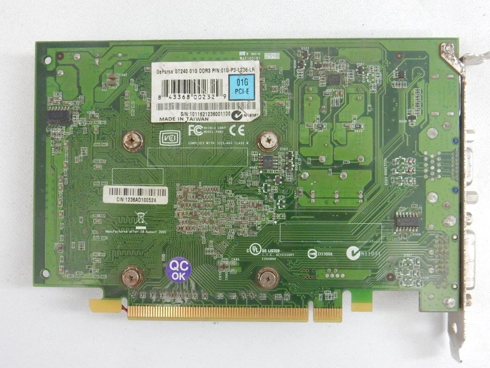 Evga Nvidia GeForce GT 240 GT240 EV10925 01G-P3-1236-LR DDR3  PCI-E - Image 4 of 4