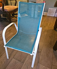 Lexington Home Brands 2220-896-41-01 Teal/White Textilene Garden Chair