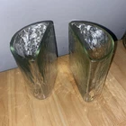 New ListingTwo Blenko Half Glass Decorative Open Containers