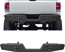 Rear Step Bumper Compatible with 1994-2002 Dodge Ram 1500 2500 Powder Coated Bla