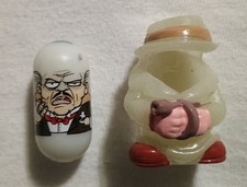 GLOW IN THE DARK MIGHTY BEANZ BODZ SET NUMBER 299 MOBSTER BEAN AND GANGSTER BOD