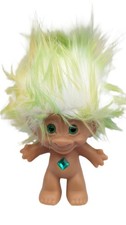 Vintage Ace Novelty Treasure Troll Doll Belly Gem 3 Figure Ornament