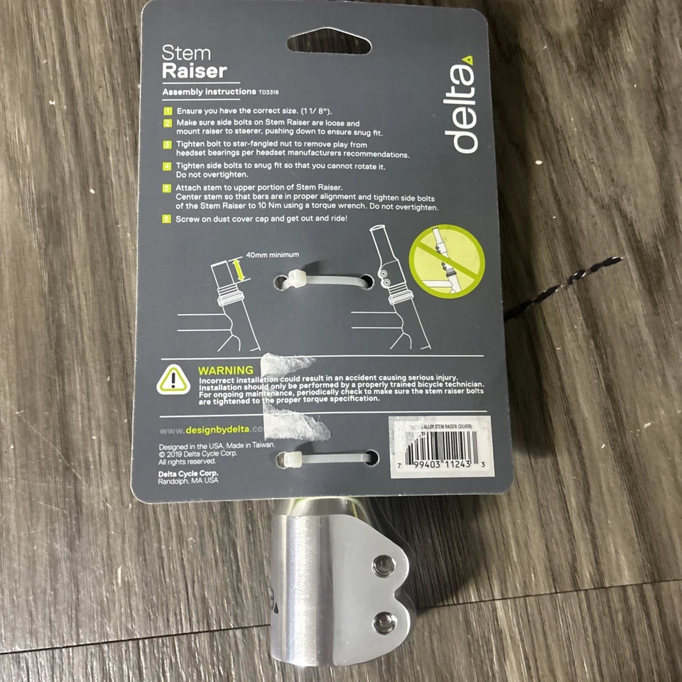 Delta Alloy Stem Raiser 3 1/4 1 1/8 Diameter #AA4 - Image 2 of 2