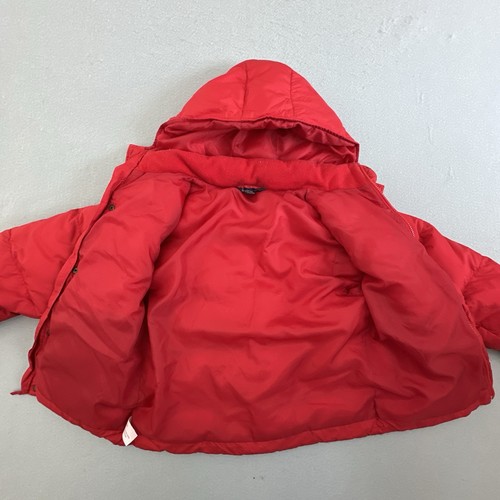 Polo Ralph Lauren Jacket Boys Medium 12 14 Red Puffer Down Filled Coat Kids Hood - Picture 3 of 13