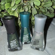 Sally Hansen Insta-Dri Nail Polish Lot Of 3 Galactic 109, 116 115 Colors NEW