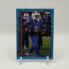 2025 Topps Chrome Football Joshua Palmer Aqua Wave /199 Bills