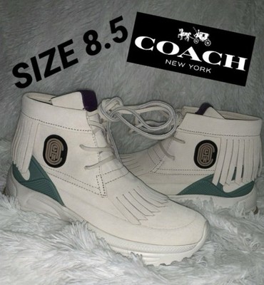 Coach Fringe Moccasin Patch Women's Size 8.5 B Sneakers G3806