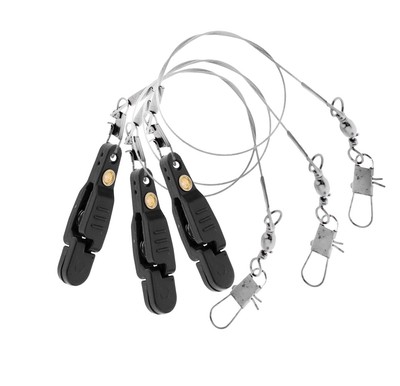 Keproving 3pcs Padded Release Clips Fishing Quick Release Clips with Steel Fi...