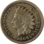 1864 Indian Head Copper-Nickel Cent VG Very Good Details SKU:CP1183