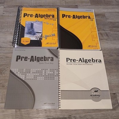 Abeka Pre-Algebra Teacher Materials Homeschool Math