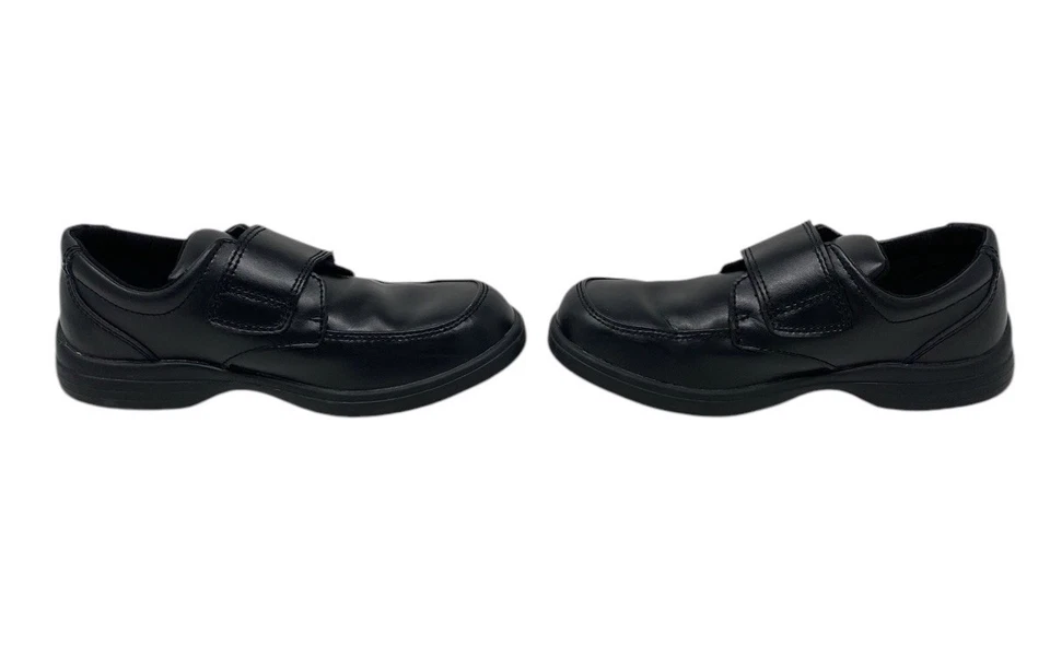 Hush Puppies Boys Black Leather Dress Shoes Strap Closure Size 13.5 - Image 3 of 4