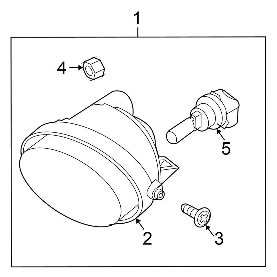 For Nissan Titan 2004-2015 Nissan 26155ZE00A Front Left Fog Light Foto 2 de 2