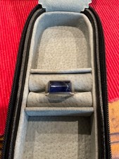 Vintage Mexico Taxco 925 Sterling Silver Ring with Sodalite