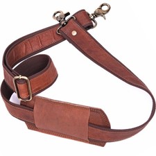 Genuine Leather Straps for Bags 60-inch Adjustable Shoulder Strap for Briefca...