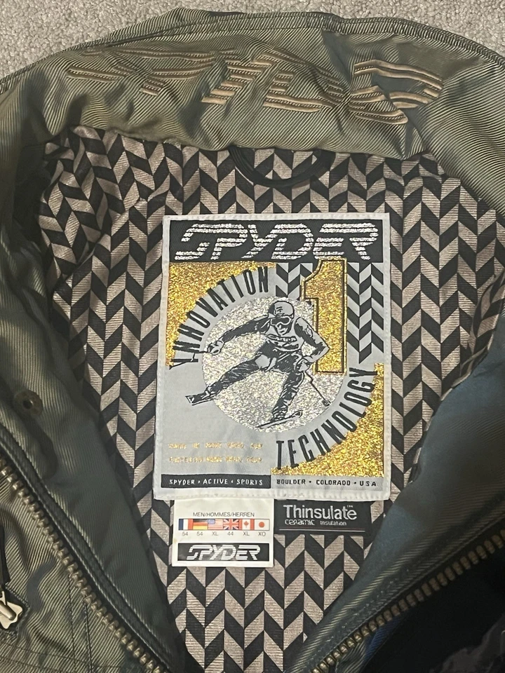 Vintage Rare 80s Spyder 2 in 1 Men's Ski Jacket Thinsulate Size XL - Image 4 of 4