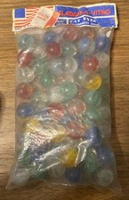 VTG Gladding Vitro Glass Marbles 60 PCS CAT EYES Made In USA