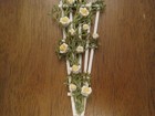 Clay Rose Filled Fan Trellis 1:12 scale dollhouse miniature Landscaping OOAK #3 — photo 4