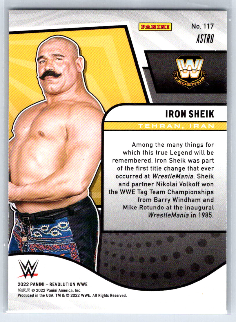 2022 Panini Revolution WWE Iron Sheik #117 Astro | eBay