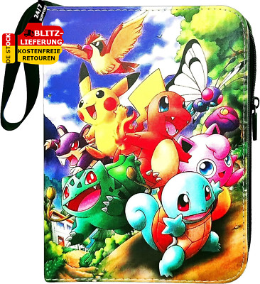 Pokemon Sammelalbum 400 Karten Ordner Sammelheft Sammelmappe Tragetasche Hefter