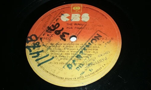 RARE THE WALL PINK FLOYD COSTA RICA INDICA S. A LP 1979