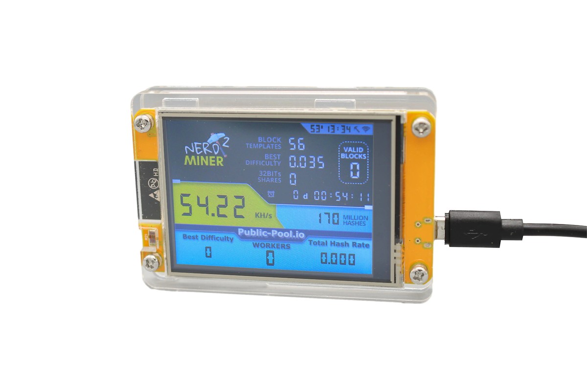 NERD MINER V2 BITCOIN Acrylic Case New Lottery Miner Nerd BTC Miner Screen  LCD | eBay