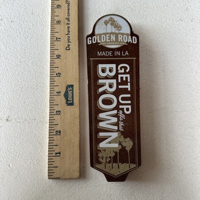 GOLDEN ROAD BREWING GET UP OFFA THAT BROWN BEER TAP HANDLE