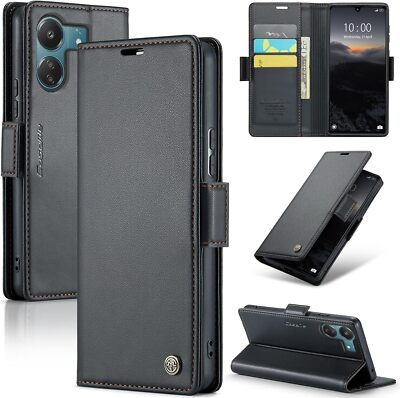 Leather Card Holder Wallet Case for Xiaomi Poco X6 Pro/Redmi Note 13 Pro 4G 5G