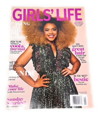 Girls' Life MagazineSeptember November 2024 Volume 32 Issue 2 Bestie Hair Denim