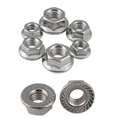 304/316 stainless steel Hex Flange nut Non-slip screw cap