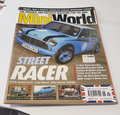 MINI WORLD MAGAZINE June 2003 -Classy 1275cc/Beefy T2 Turbo/Scary Monster Miglia