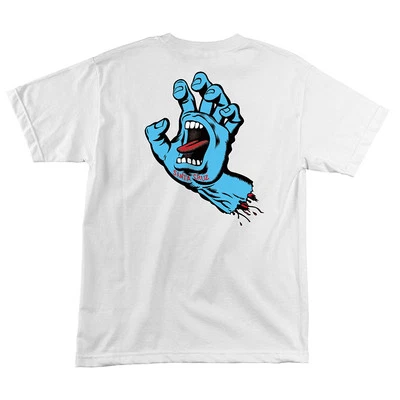 Santa Cruz Screaming Hand T Shirt Tee Skateboard White Brand New S M L XL XXL
