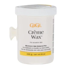 GiGi Creme Wax 8oz Hair Removal Wax for Smooth Skin Facial and Body Use