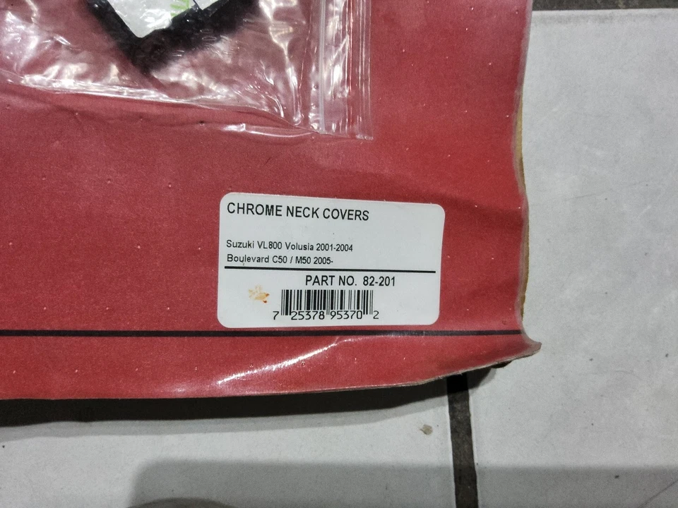 Fundas de cuello cromadas para Suzuki Vl 800 Volusia 2001-2004 Foto 4 de 4