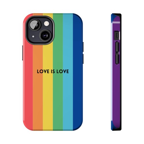 LOVE IS LOVE Colorful Love, Pride Tough Phone Case - Picture 42 of 97
