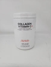 Collagen Vitamin C + Powder, Unflavored, 9.98 oz (283 g) Exp  07/27