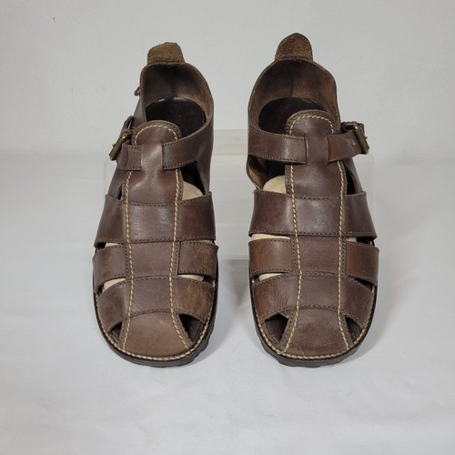 Y2K Polo Ralph Lauren Mens Dad Fisherman Sandals Brown Leather Size 9D |  eBay