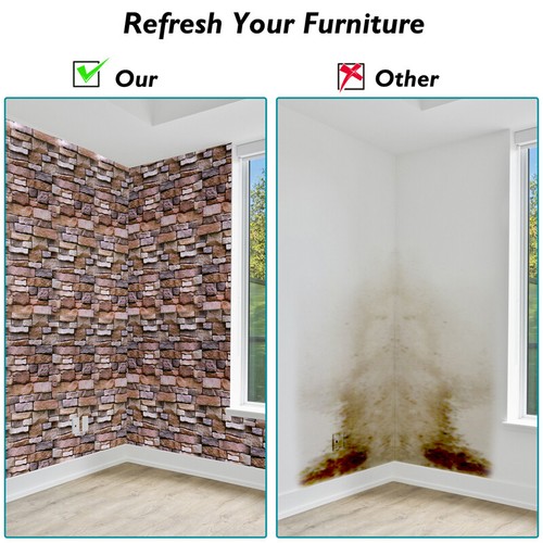 3D Rustic Brick Stone Wallpaper Background Vinyl Film Sticker Self-adhesive 10ft - Picture 9 of 13