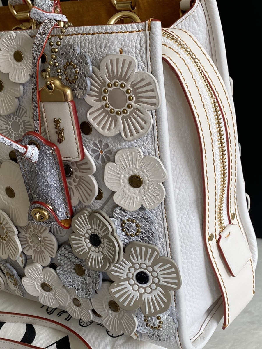 COACH est.1941 レア バッグ Coach Leatherware EST. 1941 leather White and Gold handbag