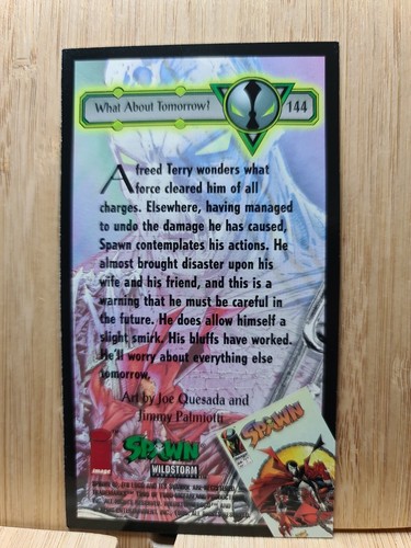 SPAWN🏆1995 WiLDSTORM #144 LARGE Trading Card🏆FREE POST - Picture 2 of 2