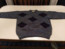 Gaeltarra Wool Sweater Mens Size M handknit Long Sleeve Crew Neck in Ireland