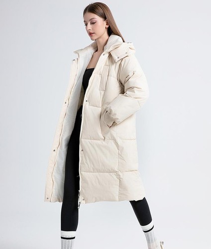 Women's Winter Down Loose Fit Oversize Hooded Coat Cotton Warm Parka Pockets - Picture 14 of 27