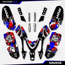 Red White Blue USA Savage  Racing Graphics kit fits Polaris Outlaw 50 ATV 07-14