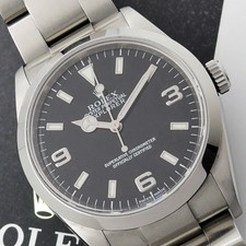 Rolex Explorer Men's Black Watch 