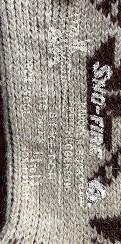 NOS NWT Wigwam Sno-Fire Knickers Foot Huggers Wool Blend Knee High SNOWFLAKE - Picture 5 of 8