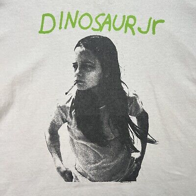 Vintage Dinosaur Jr Shirt Mens XL White Band 90s 1991 Green Vintage Dinosaur Jr Shirt Mens XL White Band 90s 1991 Green