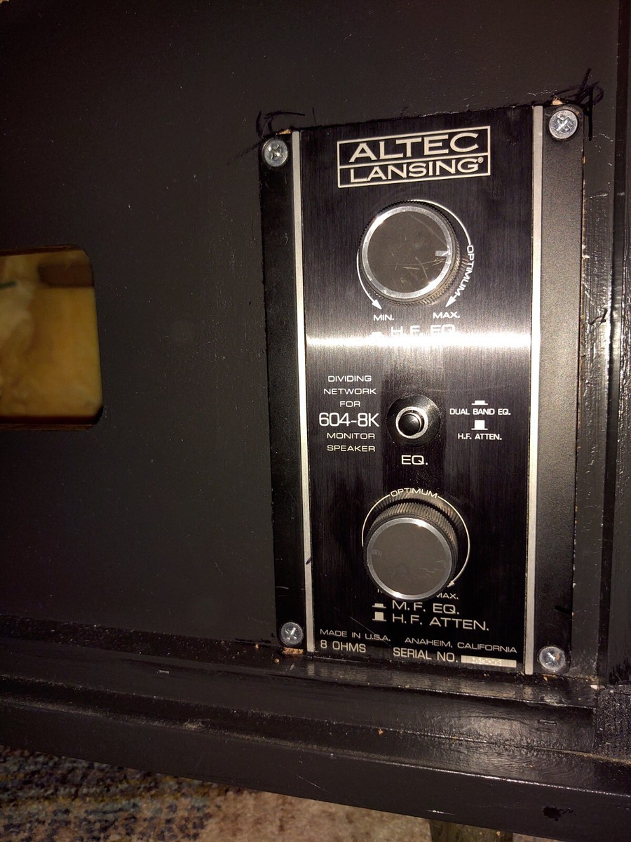 2) Altec 604-8k With Altec 604-8k Cross Overs In Altec 612C