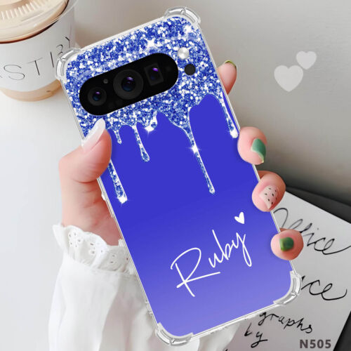 Personalisierte Handyhülle mit Namen Bumper Soft TPU für Google Pixel 9 Pro XL 8A 8 7 6A - Bild 23 von 54