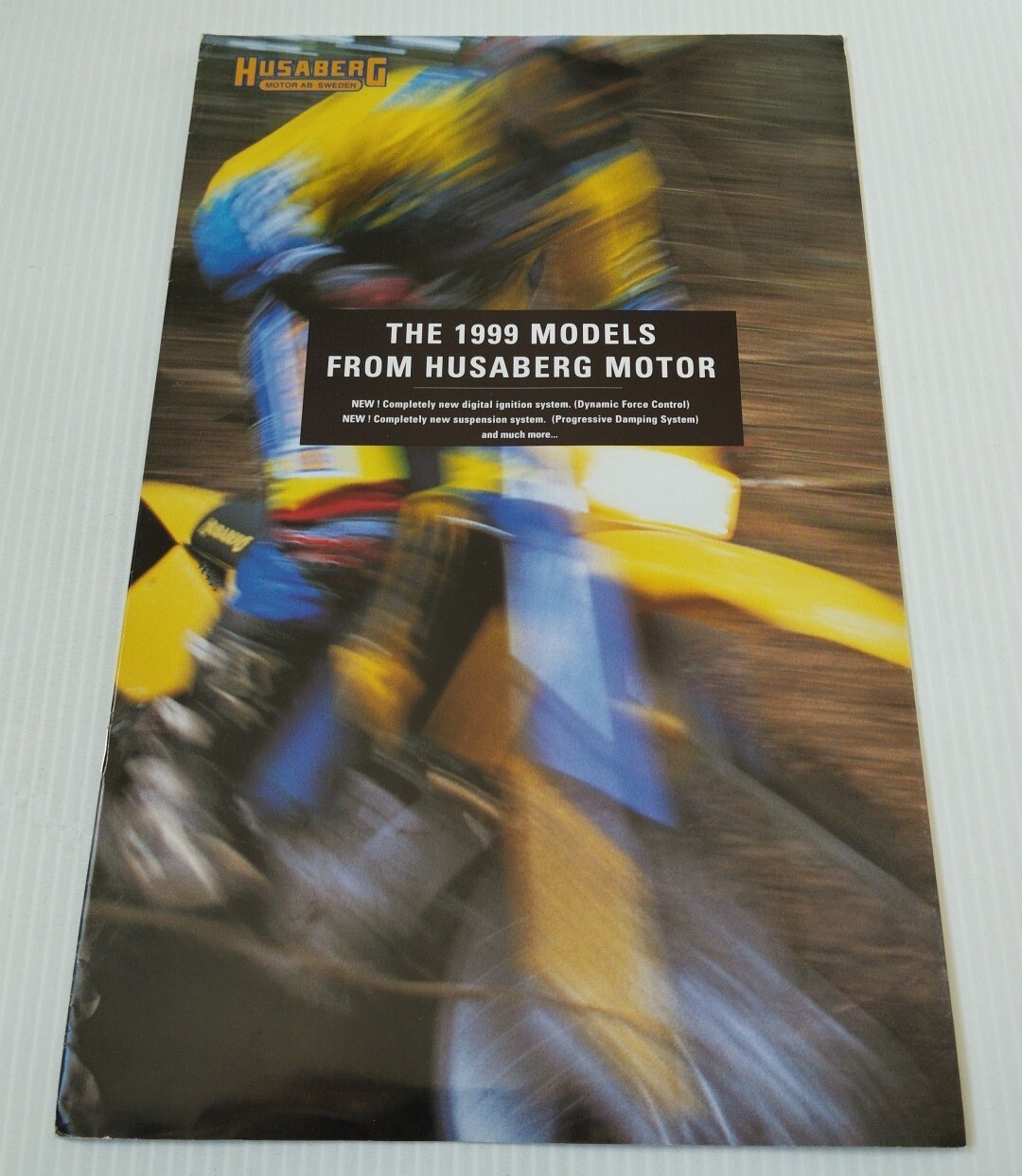 Catalogue moto Husaberg 1999 édition UK pour décorer votre atelier vintage
