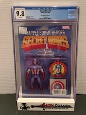 Secret Wars # 4 CGC 9.8 Action Figure Variant Captain America 2015 - [GC3]