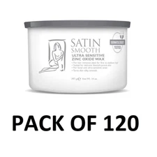 Pack of 120 - Satin Smooth Ultra Sensitive Zinc Oxide Wax 14 oz.